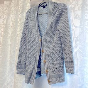 Eddie Bauer light blue cardigan